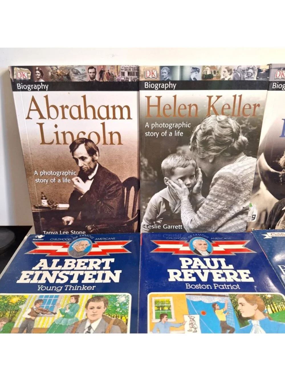 Historical Biography Chapter 17 Book Lot DK Einstein Lincoln Buffalo Bill Keller - Picture 2 of 8